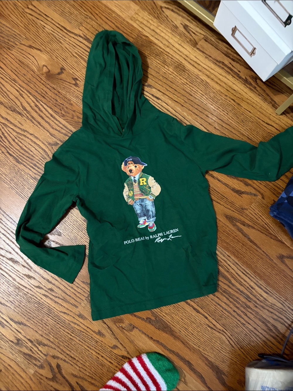 Polo by Ralph Lauren Kids Green Bear Hoodie